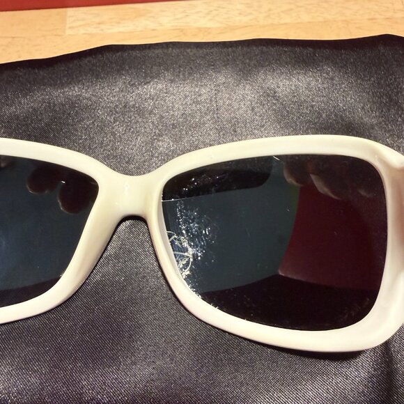 Vintage Suncloud Runway Pink White Frame Sunglasses - Picture 12 of 12